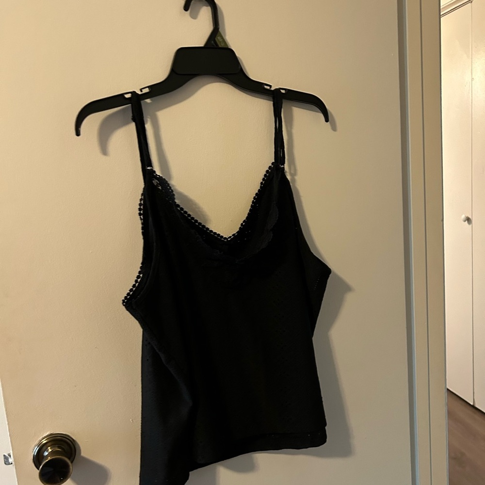SHEIN Black Lace Trim Camisole